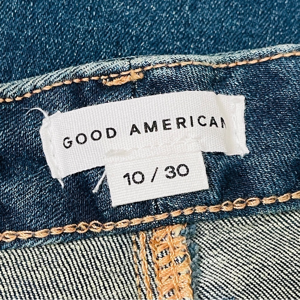 Good American Good Legs High Rise Skinny Jeans Super Stretch- Dark Blue - Picture 10 of 15